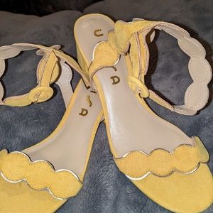 Adorable yellow sandals